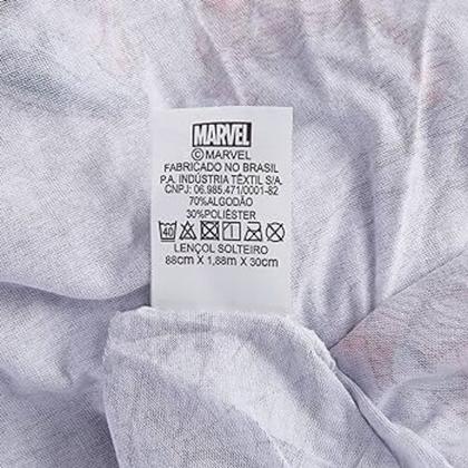 Imagem de Jogo Lençol Spider Homem Aranha Solteiro Algodão 2 Peças Licenciado Portallar
