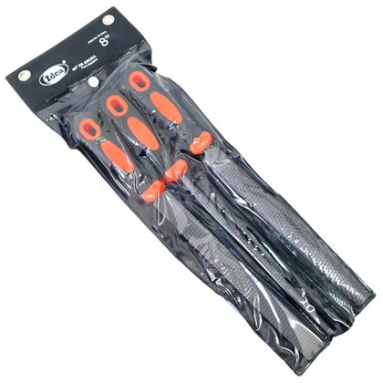 Imagem de Jogo Lima Grosa De Casquear Cavalo 8 Pol 3 Peças Com Cabo