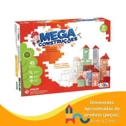 Imagem de Jogo Mega Construções 45 Peças Pais e Filhos - 7394-1