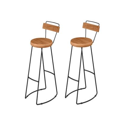 Imagem de Jogo Mesa Bistrô 2 Banquetas Alta Com Encosto Bar Cozinha Balcão - ÉdeCasaMóveis