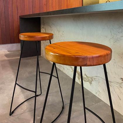 Imagem de Jogo Mesa Bistrô 2 Banquetas Alta Com Encosto Bar Cozinha Balcão - ÉdeCasaMóveis