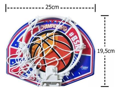Imagem de Jogo Mini Basquete Infantil Tabela Cesta Bola Para Parede