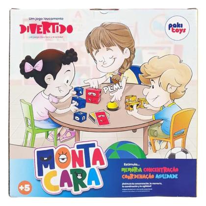 Imagem de Jogo Monta Cara Cubos Caras Engraçadas Educativo Infantil