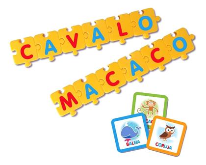 Imagem de Jogo Monta Palavras Multidisciplinar Educativo Alfabeto Elka Brinquedos