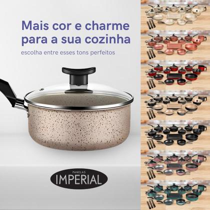 Imagem de Jogo Panelas 17 Pc Antiaderente com Panela Pressão