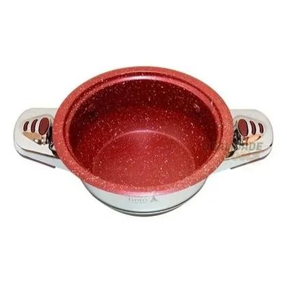 Imagem de Jogo Panelas Antiaderente Alemã Aço Cirúrgico 23 Peças Luxo