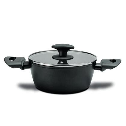 Imagem de Jogo Panelas Antiaderente Brinox 5 Peças Indução Ceramic Life Orion Revestimento Cerâmica Preto