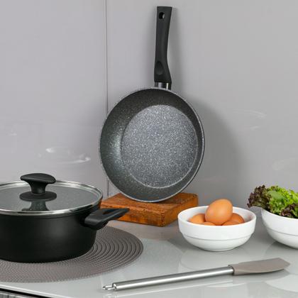 Imagem de Jogo Panelas Antiaderente Brinox 5 Peças Indução Ceramic Life Orion Revestimento Cerâmica Preto