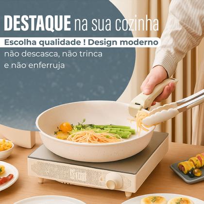 Imagem de Jogo Panelas Cerâmica Antiaderente Indução E Gás Com Cabo Removível Linha Premium