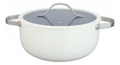 Imagem de Jogo Panelas Com 4 Pecas Revestimento Cerâmica Berlin Branca