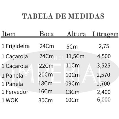Imagem de Jogo Panelas Grandes Robustas Com Wok 30 Antiaderente Teflon