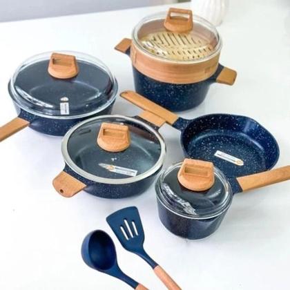 Imagem de Jogo Panelas Indução Cerâmica - My Grace Cooking 13pçs