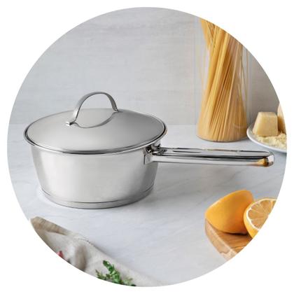 Imagem de Jogo panelas tramontina allegra  5 peças resistente aço inox