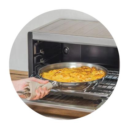 Imagem de Jogo panelas tramontina allegra  5 peças resistente aço inox