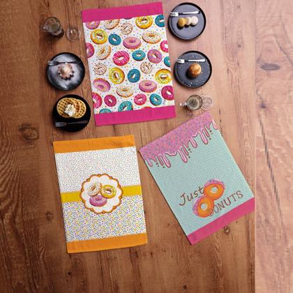 Imagem de Jogo Pano de Copa Felpudo Fiori 6 Peças Teka