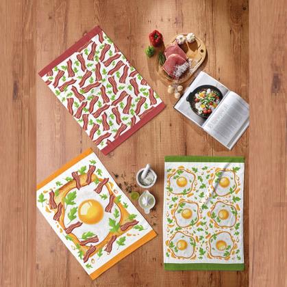 Imagem de Jogo Pano de Copa Felpudo Fiori 6 Peças Teka