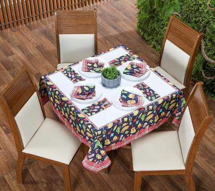 Imagem de Jogo Para Mesa Posta Decorativo 9 Peças Festa Junina