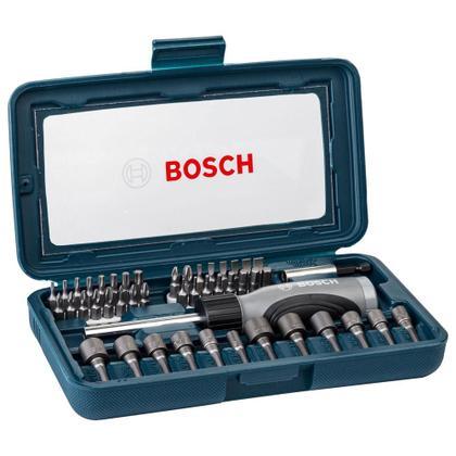 Imagem de Jogo para Parafusar com Bits e Chave Magnética 46 Pçs Bosch