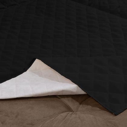 Imagem de Jogo Para Sala Com Capa de Sofá Retrátil 2 Lugares 2,20 Metros e 2 Almofadas Quadradas Cheias