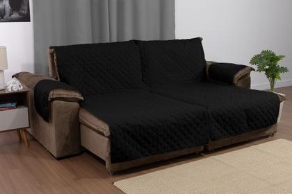 Imagem de Jogo Para Sala Com Capa de Sofá Retrátil 2 Lugares 2,20 Metros e 2 Almofadas Quadradas Cheias