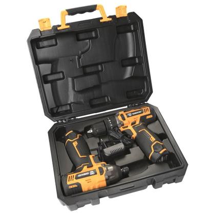 Imagem de Jogo Parafusadeira Furadeira 3/8 Pol. 12V e Chave de Impacto