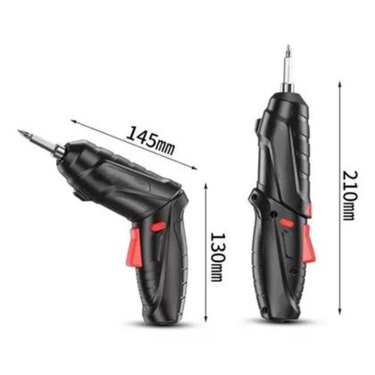Imagem de Jogo Parafusadeira Sem Fio Recarregável USb Com Maleta 47 Chaves 110v/220v Portátil