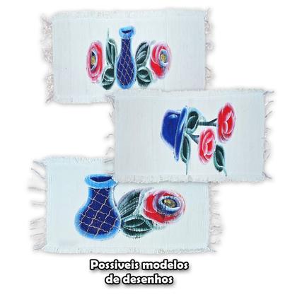 Imagem de Jogo Passadeira Cozinha Kit 3 peças Mexicano Pintado a Mão