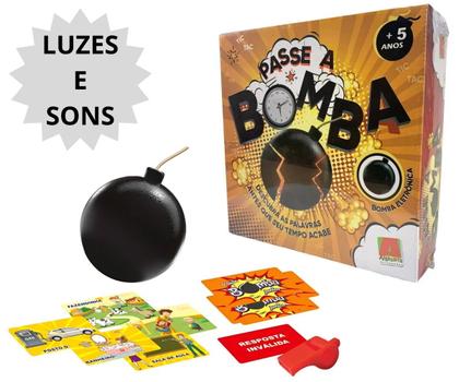 Jogo Passe a Bomba Dinâmico Perguntas e Respostas com Bomba