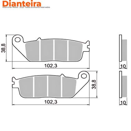 Imagem de Jogo Pastilha Cb 500 F-X/ Cbr 500 R Valencia Brakes