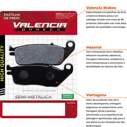 Imagem de Jogo Pastilha Cb 500 F-X/ Cbr 500 R Valencia Brakes