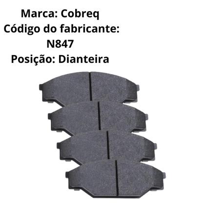 Imagem de Jogo Pastilha De Freio Cobreq N847 Toyota Hilux 4x4 96 - 05