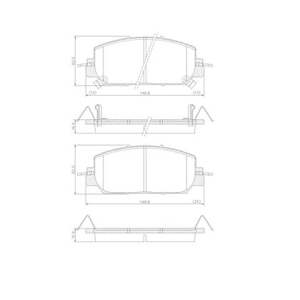 Imagem de Jogo Pastilha De Freio Dianteira Honda Cr-V 1.5 16 v Pd/1593