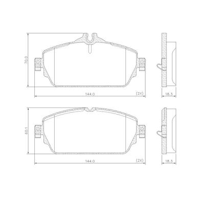Imagem de Jogo Pastilha De Freio Dianteira Mercedes Benz C-Class C 180