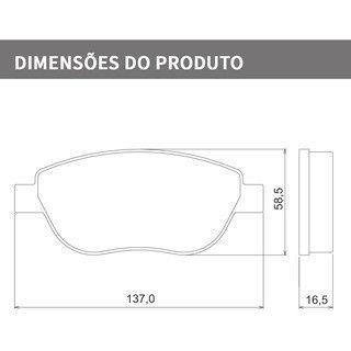 Imagem de Jogo Pastilha De Freio Dianteira Stilo 1.8 16V 2.4 20V 2002 A 2009 Sistema Bosch Sem Sensor De Desgaste