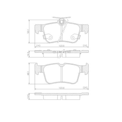 Imagem de Jogo Pastilha De Freio Traseira Honda Civic 2.0 Ex/Exl/Lx