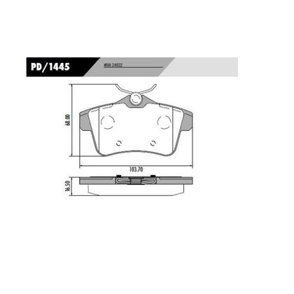 Imagem de Jogo Pastilha De Freio Traseira Peugeot 3008 1.6 2010/2019