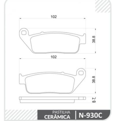 Imagem de Jogo Pastilha Freio Dianteira Hornet 600 2008 2009 2010 2011