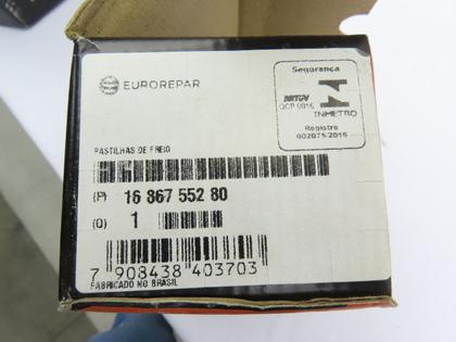 Imagem de Jogo Pastilha Freio Dianteiro C4 Lounge 308 Eurorepar Orig