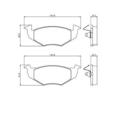 Imagem de Jogo Pastilha Freio Gol G5 Parati Saveiro Voyage 1418