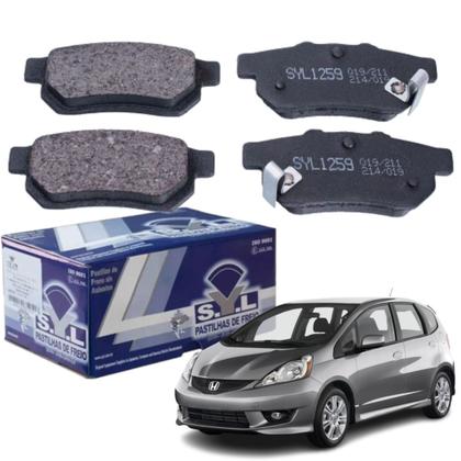 Imagem de Jogo Pastilha Freio Traseiro Integra Honda CRX Civic New Fit