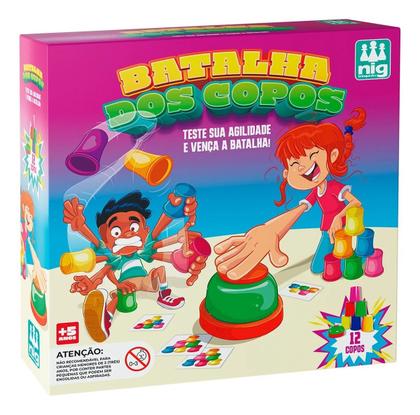 Imagem de Jogo Pedagógico Batalha Dos Copos Acessórios Copos Coloridos