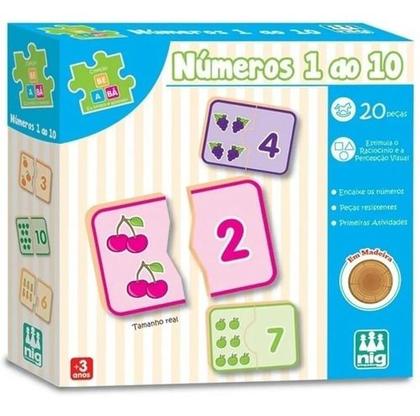 Imagem de Jogo Pedagógico Numeros 1 A 10  Brinquedo Educativo Didático