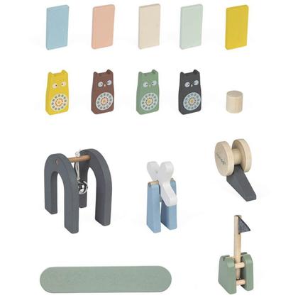 Imagem de Jogo percurso dos dominos 100 pecas sweet cocoon janod