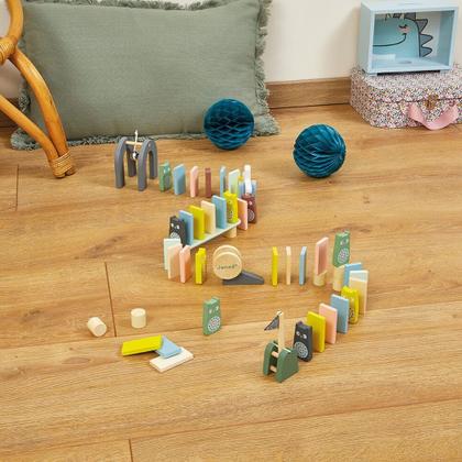 Imagem de Jogo percurso dos dominos 100 pecas sweet cocoon janod