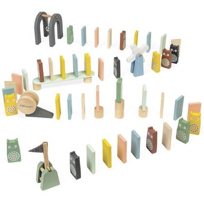 Imagem de Jogo percurso dos dominos 100 pecas sweet cocoon janod