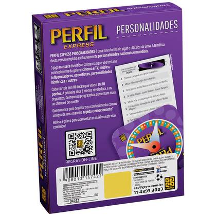 Imagem de Jogo Perfil Express - Personalidades