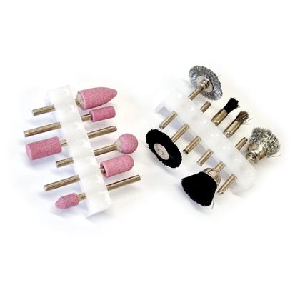 Imagem de Jogo Ponta Montada + Escovas 12 Peças Para Micro Retifica