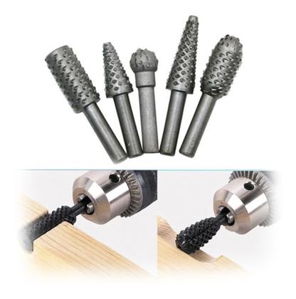 Imagem de Jogo Pontas Lima Grossa Rotativas Para Madeira Marcenaria 5Pc Eda - EDA PROFISSIONAL