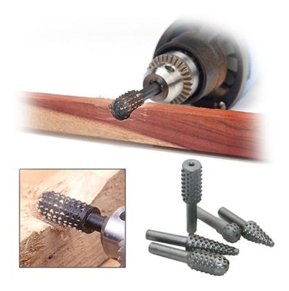 Imagem de Jogo Pontas Lima Grossa Rotativas Para Madeira Marcenaria 5Pc Eda - EDA PROFISSIONAL