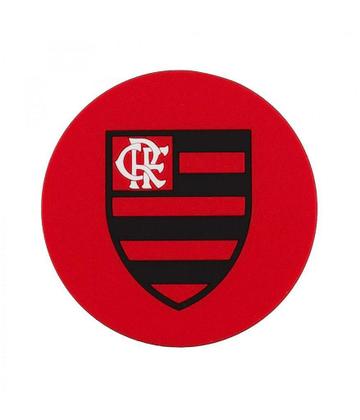 Imagem de Jogo Porta Copos Flamengo 2 Un Emborrachado 10cm Oficial